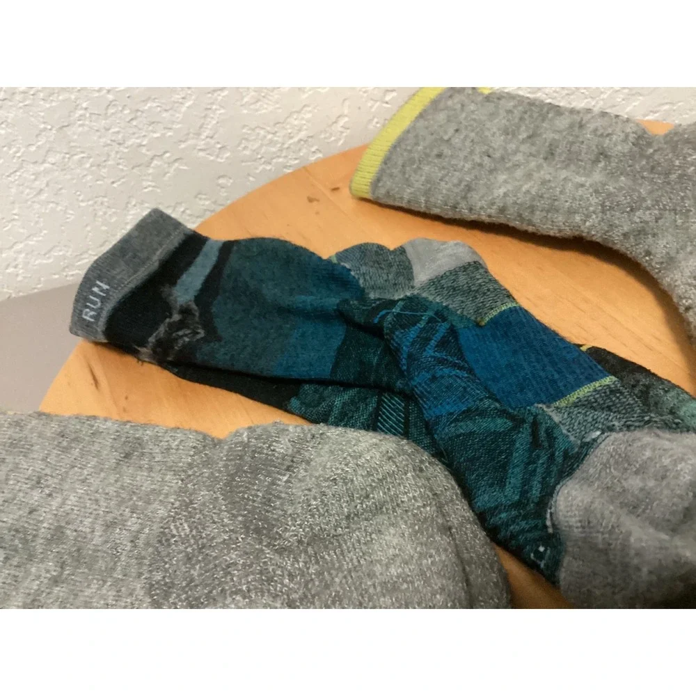 Smartwool 1 pair Crew Socks Women Large Multi 2 Merino Wool Hiking 3 Pair Bundle